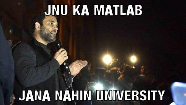 Rahul Gandhi on JNU
