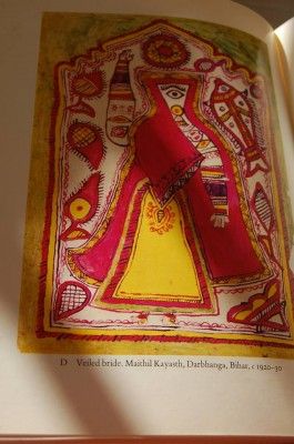 veiled bride mithila painting