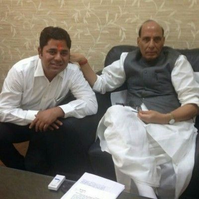 vikram chauhan rajnath singh