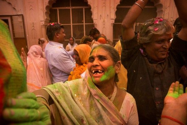 India Widows Holi