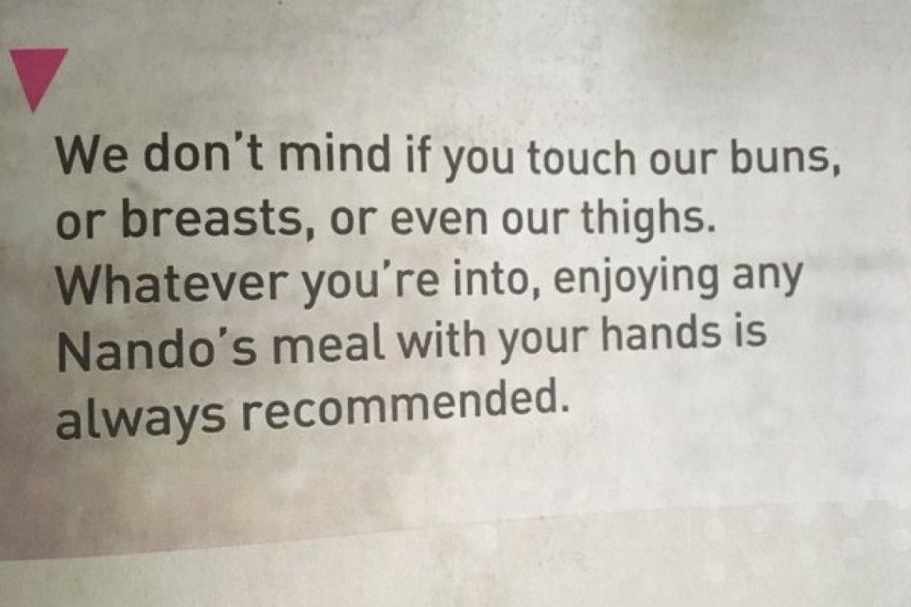 sexist ad nandos