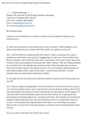vijay mallya email conversation