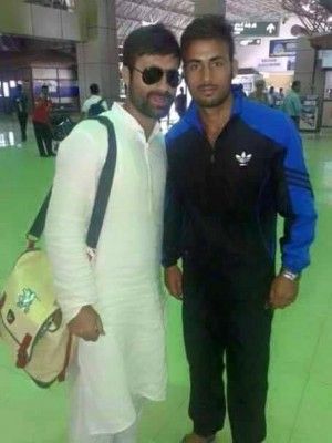 Naeem Qadir with Parvez Rasool