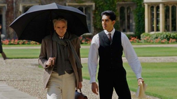 Dev Patel and Jeremy Irons