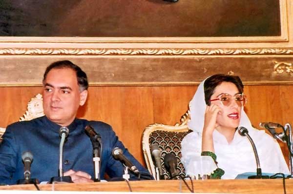 benazeer bhutto rajiv gandhi