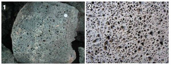 1. Basalat Rock 2. Basalt Rock Surface