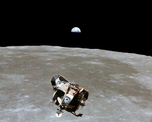 - FILE PHOTO JULY 1969 - The Apollo 11 Lunar Module ascent stage, with astronauts Neil A. Armstrong..