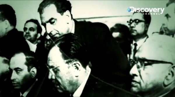 The spectacled man believed to be Bose present during Tashkent Agreement