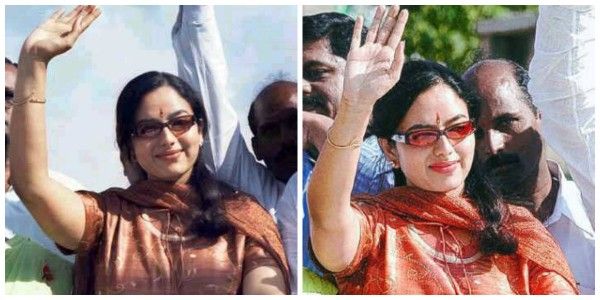 चुनाव प्रचार के दौरान सौंदर्या