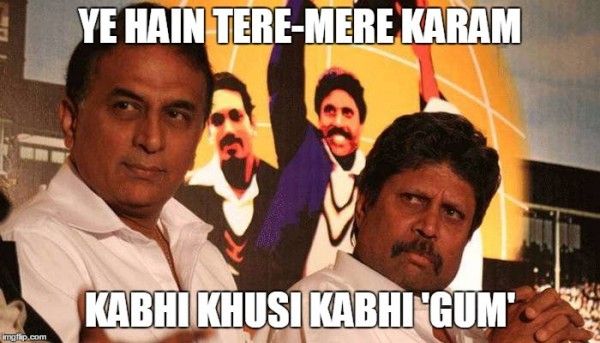 sunil gavaskar kapil dev