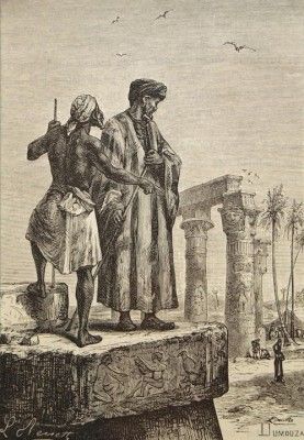 Handmade_oil_painting_reproduction_of_Ibn_Battuta_in_Egypt,_a_painting_by_Hippolyte_Leon_Benett.