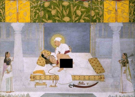 मुहम्मद शाह की तस्वीर (Photo: British Library, London)