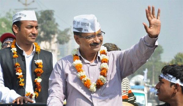 Arvind Kejriwal at road show