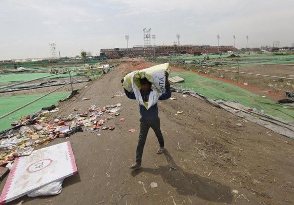 वर्ल्ड कल्चर फेस्टिवल के बाद की तस्वीर.