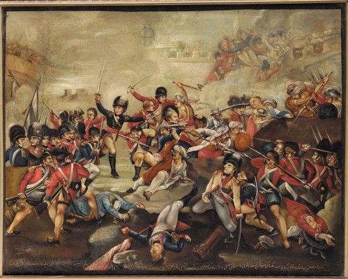 A_Qajar_Persian_copy_of_a_British_painting_of_the_assault