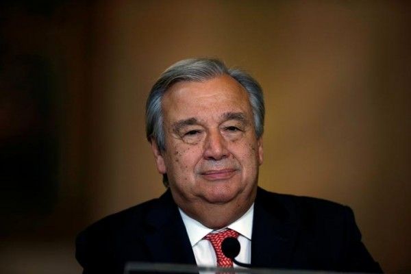 Nominated U.N. Secretary-General Antonio Guterres attends a news conference at Necessidades Palace in Lisbon, Portugal October 6, 2016. REUTERS/Rafael Marchante