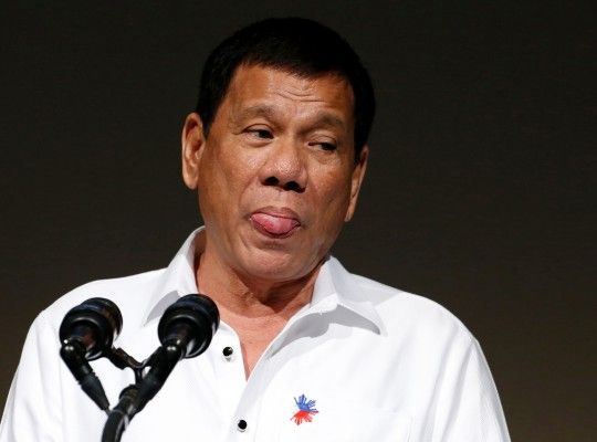 Philippine President Rodrigo Duterte attends Philippines Economic Forum in Tokyo, Japan October 26, 2016. REUTERS/Kim Kyung-Hoon - RTX2QGK0