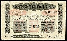 10 rupees note 1910