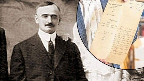 बिल्ड में छपा लेटर और फ्रीडरिष ट्रंप