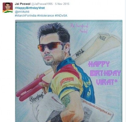 kohli sketch by a fan