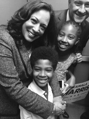 kamala harris with children