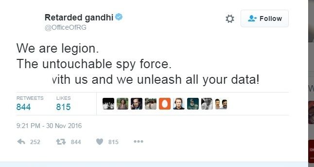 rahul spy msg