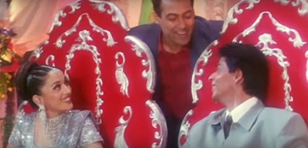 a scene from 'hum tumhaare hain sanam' love triangle