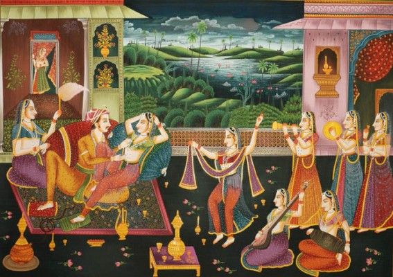 मुगलों के हरम की पेंटिंग