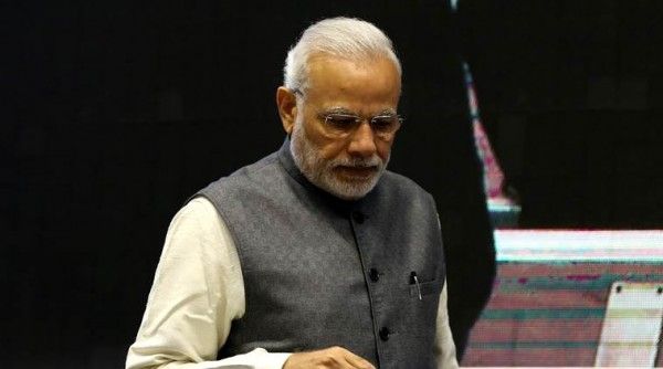 Prime Minister Narendra Modi during the Petro Tech at Vigyan Bhawan on 5th Dec. 2016. Express photo by Renuka Puri.