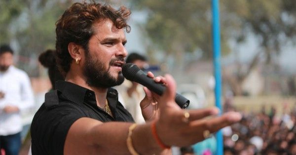 अमनमणि के समर्थन में रैली करते खेसारी लाल