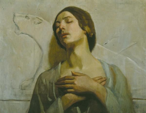 खलील जिब्रान की मशहूर पेंटिंग. ये उनकी मां का पोट्रेट है. खलील ने इस पेंटिंग के बार में लिखा था,'ये मेरी मां के जुझारूपन का पोट्रेट है.'