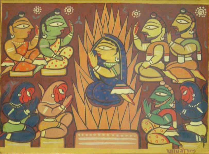 Jamini roy seeta agni pareeksha