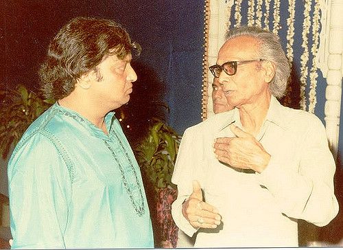 नौशाद के साथ अज़ीज़ नाज़ां