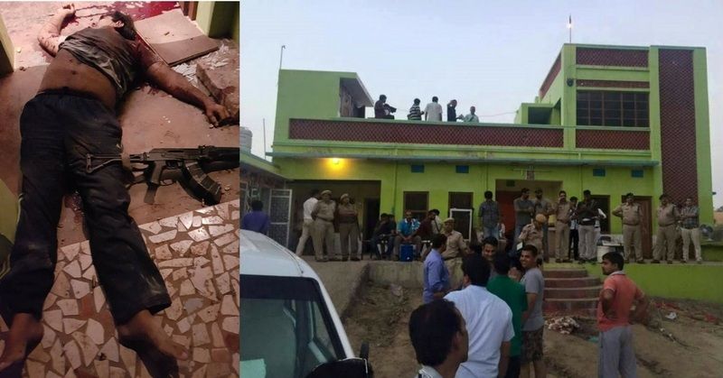 आनंदपाल का शव; और वो घर जहां एनकाउंटर किया गया.