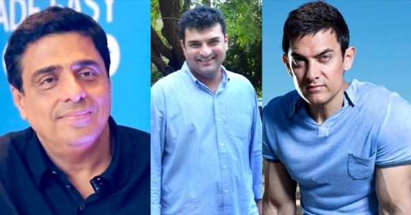 रॉनी स्क्रूवाला, सिद्धार्थ रॉय कपूर और आमिर खान.