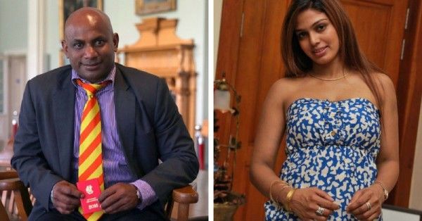 सनथ और उनकी पत्नी.