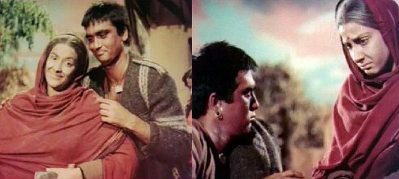 फिल्म मदर इंडिया में मां और बेटे के रोल में नरगिस और सुनील दत्त.