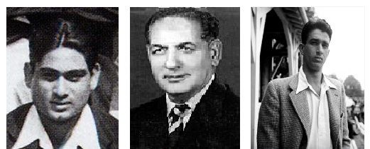 गुल मोहम्मद, आमिर इलाही और अब्दुल हफीद कारदर