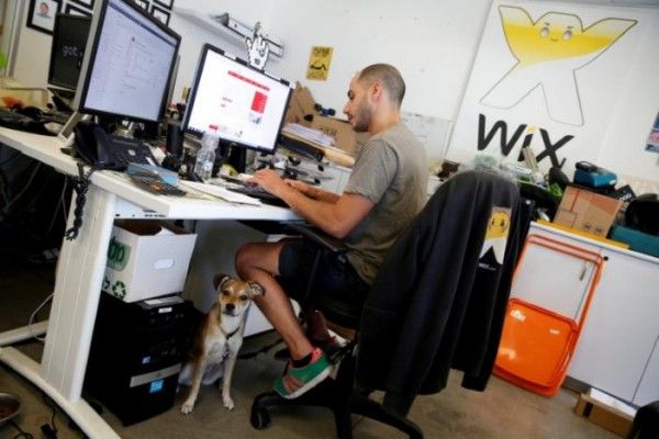 FILE PHOTO: Employees work at website-designer firm Wix.com offices in Tel Aviv, Israel July 4, 2016. REUTERS/Baz Ratner/File Photo