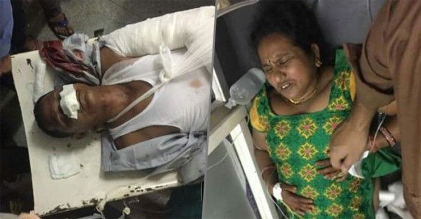 सोमवार रात हुए हमले में घायल श्रद्धालु