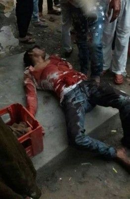 जुनैद की हत्या के बाद की एक तस्वीर