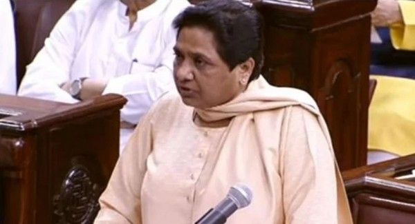 राज्यसभा में मायावती 