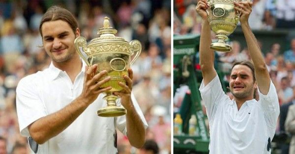 2003 में विंबलडन जीतने के बाद रोजर फेडरर
