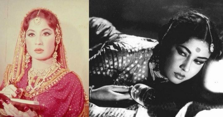 मीना कुमारी; फिल्म 'साहब बीवी और ग़ुलाम' () के दृश्य में. (फोटोः पिंटरेस्ट)