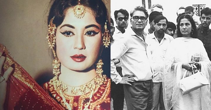 मीना कुमारी पति कमाल अमरोही के साथ. (फोटोः ट्विटर)