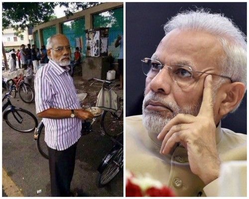 मोदी जी जैसी शक्ल लेकर कोई खाली कटोरी कैसे पकड़ सकता है?