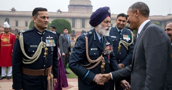 26 जनवरी 2015 को बराक ओबामा से भेंट के दौरान अर्जन