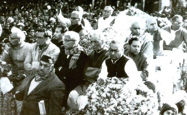 दीनदयाल उपाध्याय की शवयात्रा 