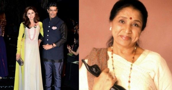 उर्मिला के साथ मनीष और आशा भोसले.