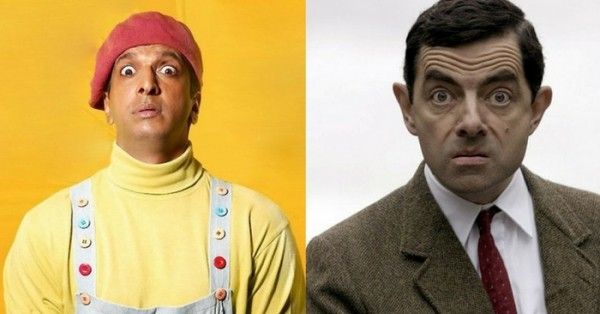 'धमाल' के एक सीन में जावेद जाफ़री और मिस्टर बीन के किरदार में रॉवन.
